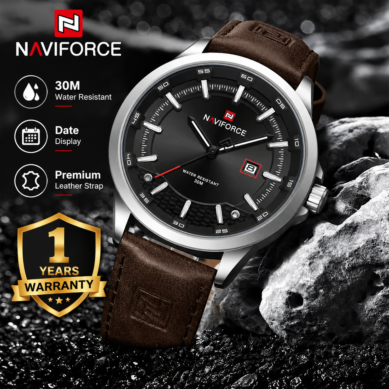 Naviforce 9248L - Dark Brown